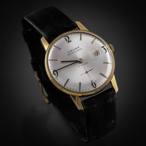 CAUNY Calendario, 17 rubies, Reloj automático con calendario mensual.
