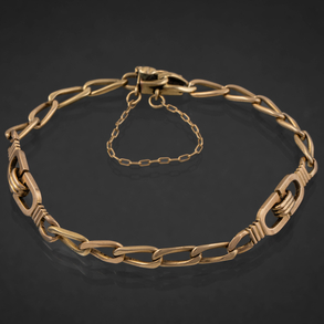 Pulsera de eslabones en oro amarillo de 18 kt