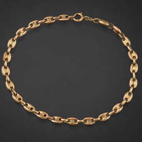 Pulsera de calabrote en oro amarillo de 18 kt.