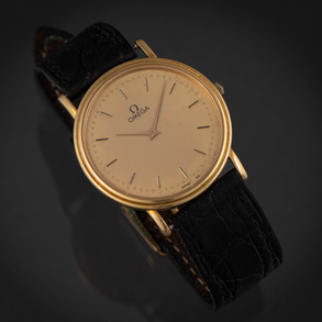 Omega, Reloj de caballero con caja de oro amarillo de 18 kt.