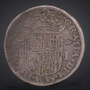 Moneda Juana de Albret AG, Navarra Año 1566, Ceca Pie de Port.