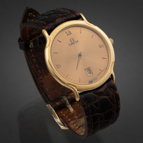 Omega Deville, Reloj omega con caja en oro amarillo de 18kt.